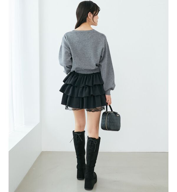  「◎ふわふわLadycatリボンニット」|ニット・セーター|