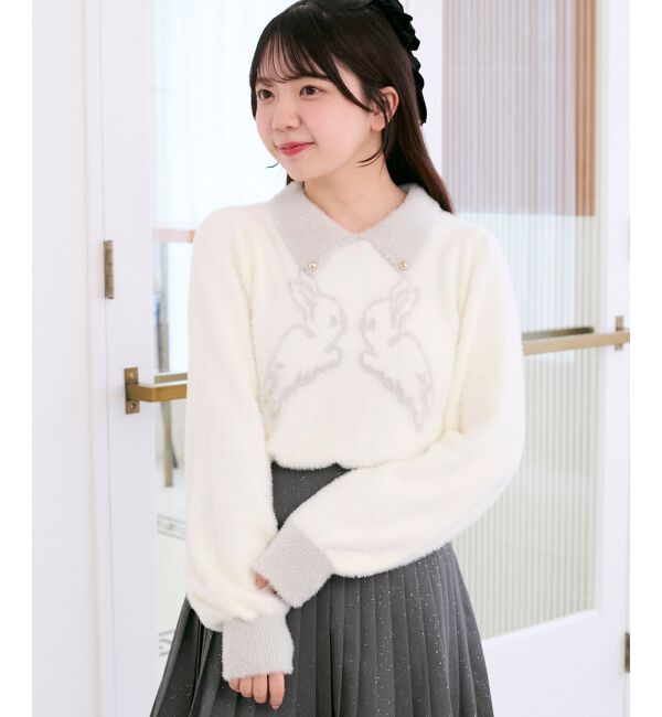  「フワフワtwinsうさぎニット」|ニット・セーター|