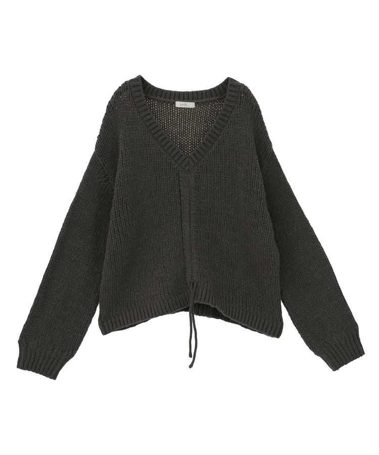earth music&ecology「フロントシャーリングニットプルオーバー」|ニット・セーター|