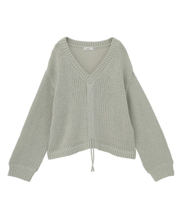 earth music&ecology「フロントシャーリングニットプルオーバー」|ニット・セーター|