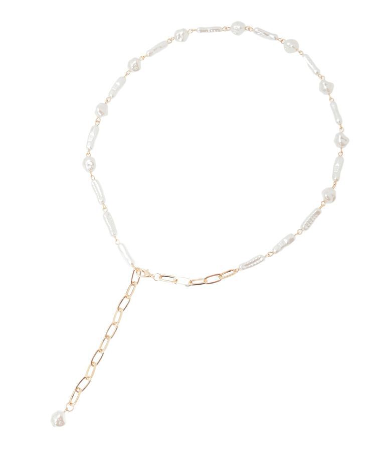 earth music&ecology「アジャスタブルパールMIXネックレス」|ネックレス|