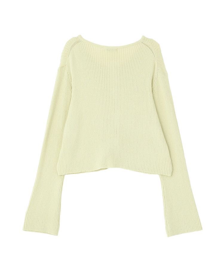 earth music&ecology「リブクロップドカーディガン」|カーディガン|