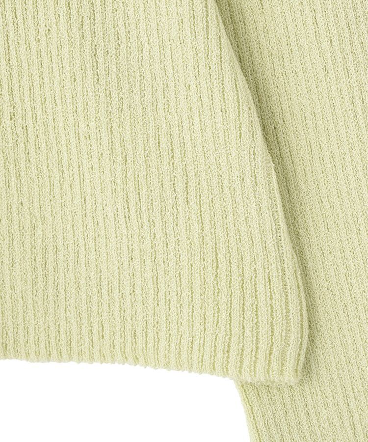 earth music&ecology「リブクロップドカーディガン」|カーディガン|