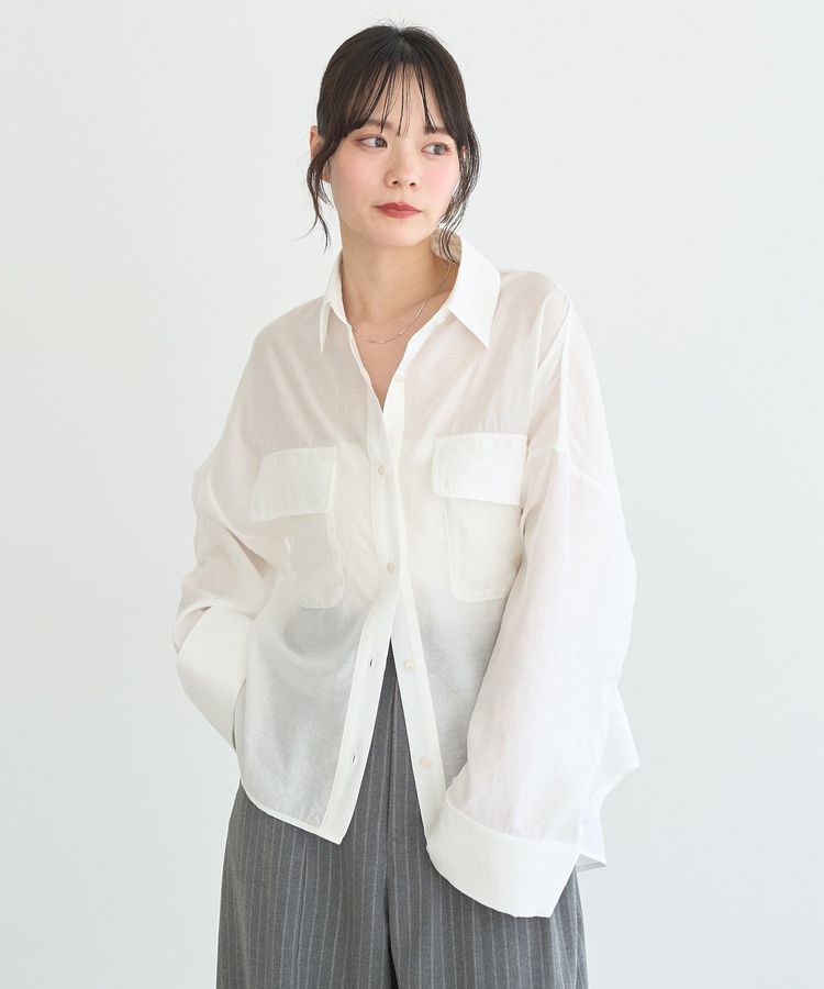 earth music&ecology「Wポケットシャツ」|シャツ・ブラウス|