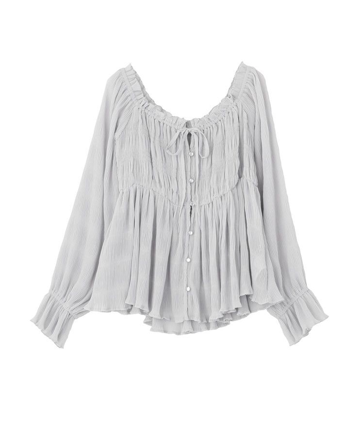 earth music&ecology「シャーリングフリルオフショルブラウス」|シャツ・ブラウス|