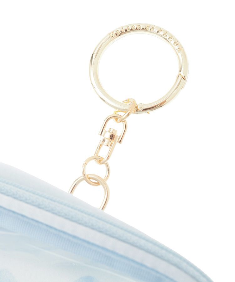 Maison de FLEUR「リボンプリントクリアポーチ」|ポーチ|