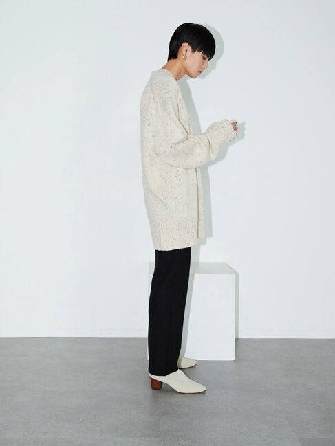  「カラーネップニットチュニック」|ニット・セーター|