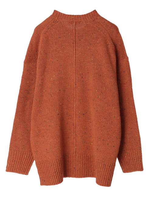  「カラーネップニットチュニック」|ニット・セーター|