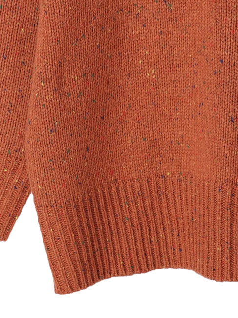  「カラーネップニットチュニック」|ニット・セーター|