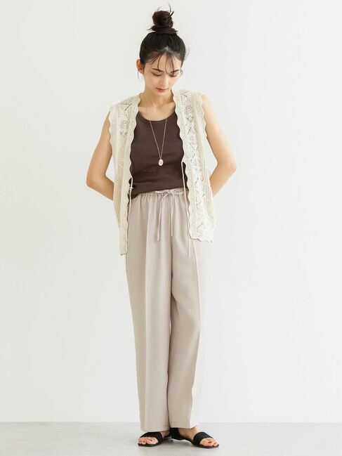 AMERICAN HOLIC「透かし編みニットベスト」|ベスト・ジレ|