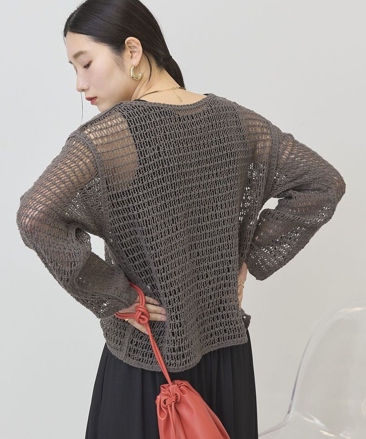 AMERICAN HOLIC「刺繍メッシュプルオーバー」|ニット・セーター|