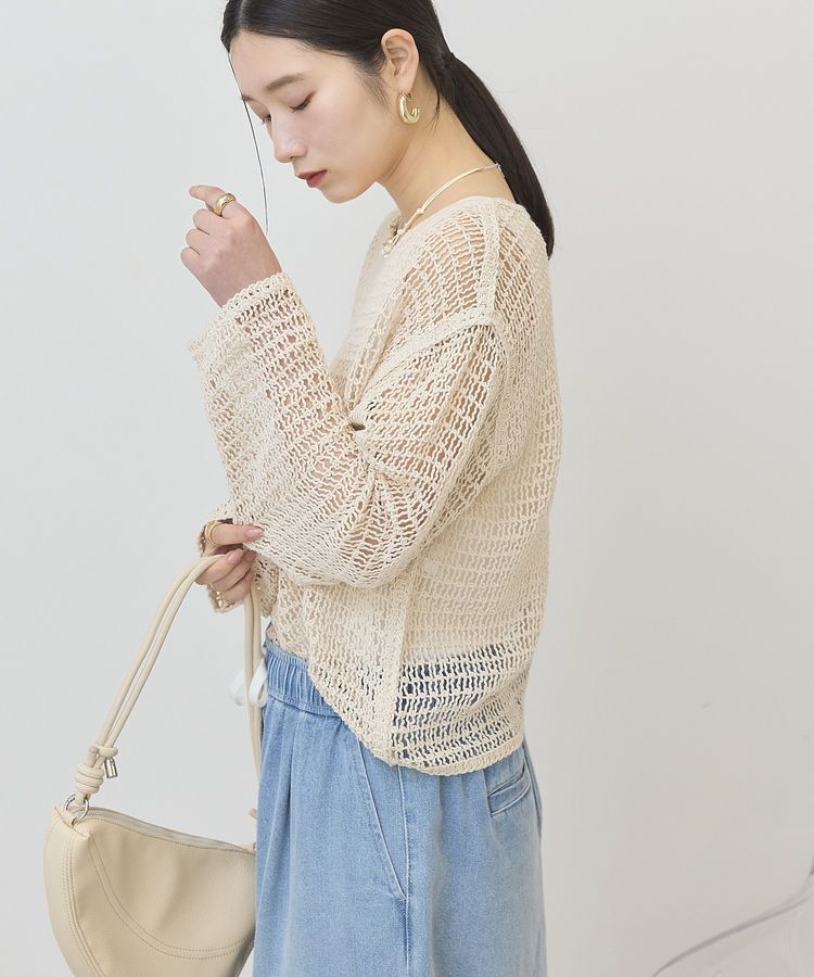 AMERICAN HOLIC「刺繍メッシュプルオーバー」|ニット・セーター|