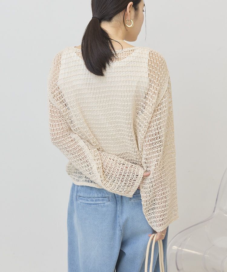 AMERICAN HOLIC「刺繍メッシュプルオーバー」|ニット・セーター|