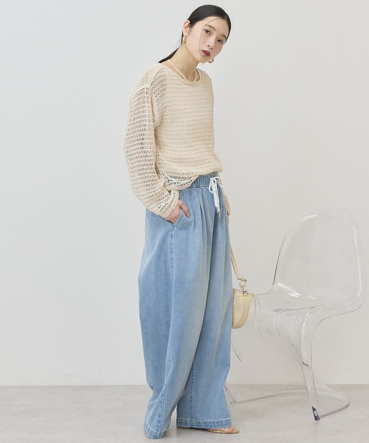 AMERICAN HOLIC「刺繍メッシュプルオーバー」|ニット・セーター|