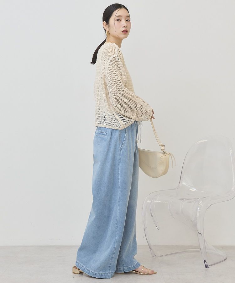 AMERICAN HOLIC「刺繍メッシュプルオーバー」|ニット・セーター|