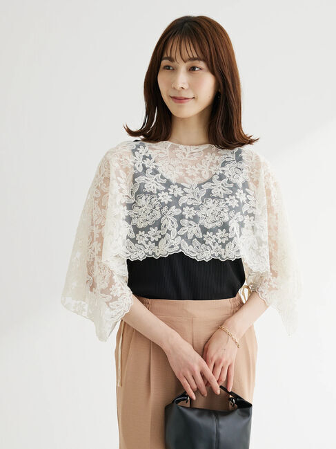 Green Parks「・SUGAR　SPOON　2way刺繍レースベスト」|ベスト・ジレ|