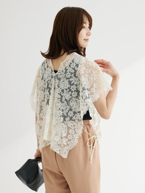 Green Parks「・SUGAR　SPOON　2way刺繍レースベスト」|ベスト・ジレ|