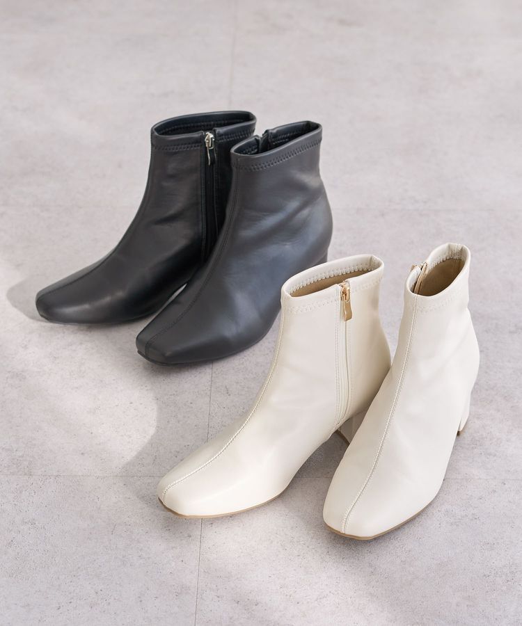 armonia「RUPIS.ヒール金具ストレッチブーツ」|ショートブーツ|