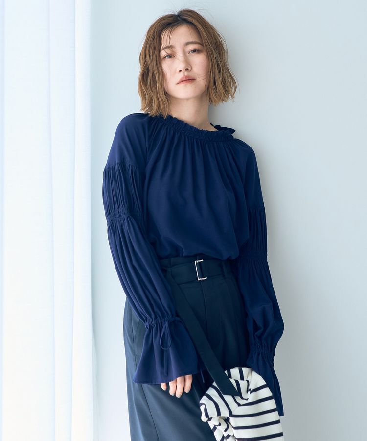 Editt by YECCA VECCA「2wayギャザーデザインブラウス」|シャツ・ブラウス|