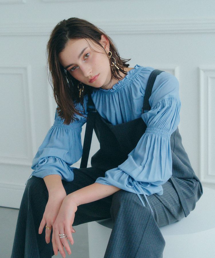 Editt by YECCA VECCA「2wayギャザーデザインブラウス」|シャツ・ブラウス|