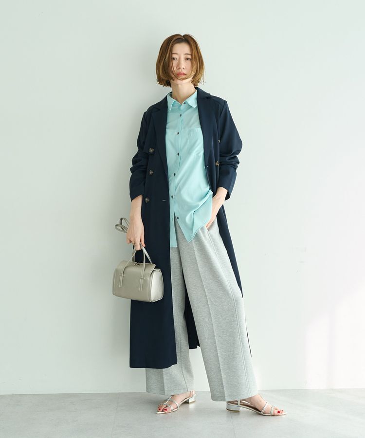 YECCA VECCA「バックギャザーロングシャツ」|シャツ・ブラウス|