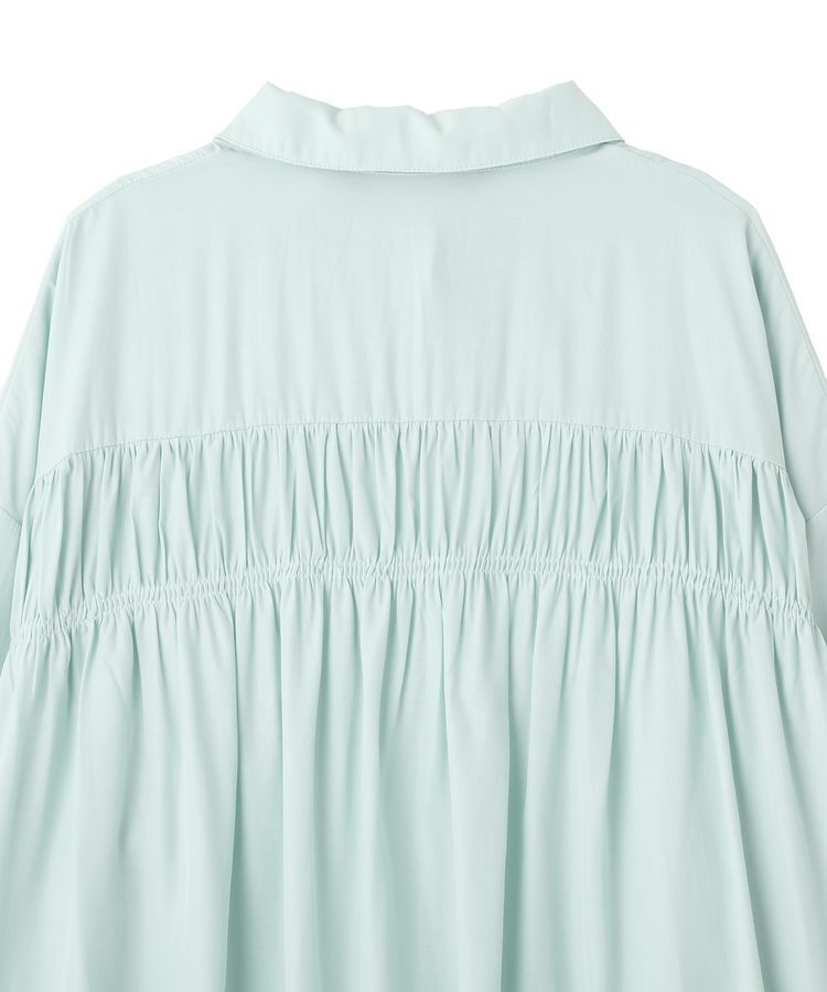 YECCA VECCA「バックギャザーロングシャツ」|シャツ・ブラウス|