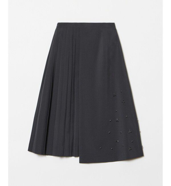 LOULOU WILLOUGHBY「【LOULOU WILLOUGHBY】ビジューアシメスカート」|スカート|