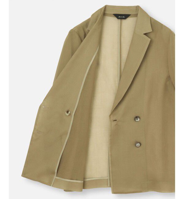 allureville「シアーオーガンジージャケット」|テーラードジャケット|