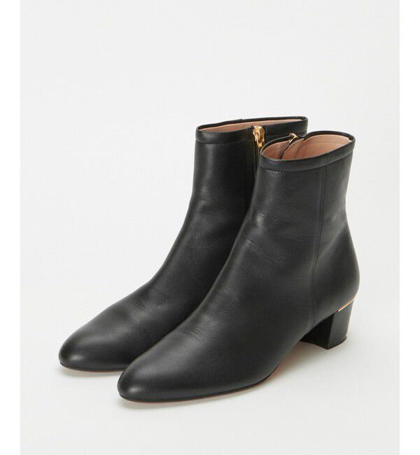 allureville「ヒールメタルショートブーツ」|ロングブーツ|ブラック