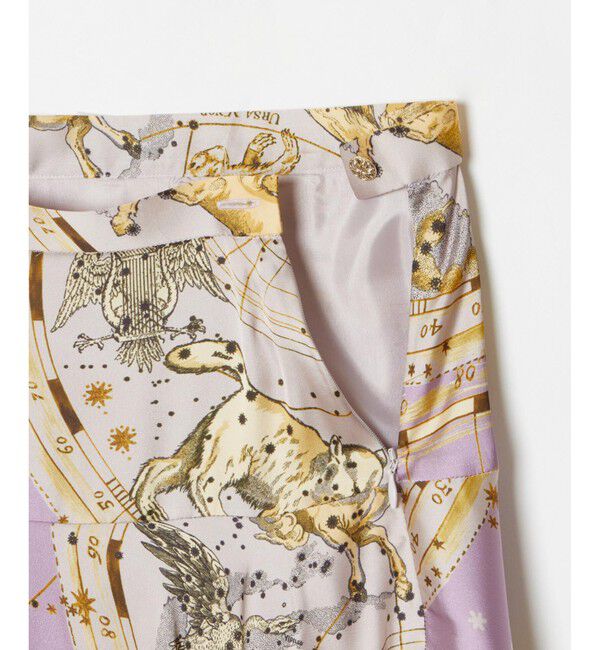 LOULOU WILLOUGHBY「【LOULOU WILLOUGHBY】ホロスコーププリントフレアスカート」|フレア|