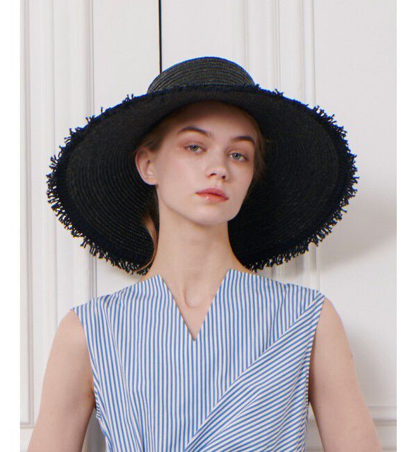 LOULOU WILLOUGHBY「【LOULOU WILLOUGHBY】フリンジブリムストローハット」|ハット|