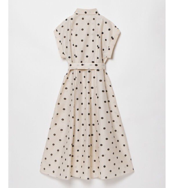 LOULOU WILLOUGHBY「【LOULOU WILLOUGHBY】オーガンドットウエストリボンワンピース」|ワンピース|