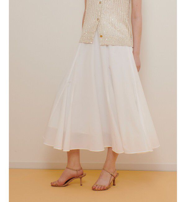 allureville「ライトタンブラーガゼットフレアスカート」|フレア|