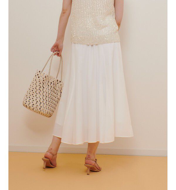 allureville「ライトタンブラーガゼットフレアスカート」|フレア|