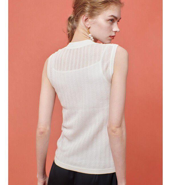 LOULOU WILLOUGHBY「【LOULOU WILLOUGHBY】シシュウツイストリブプルオーバー」|ニット・セーター|