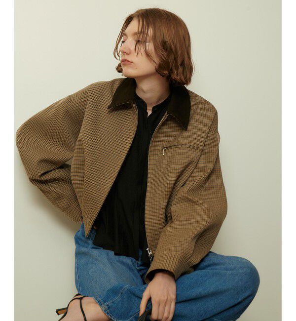 allureville「ステンカラーブルゾン」|ブルゾン・スタジャン|