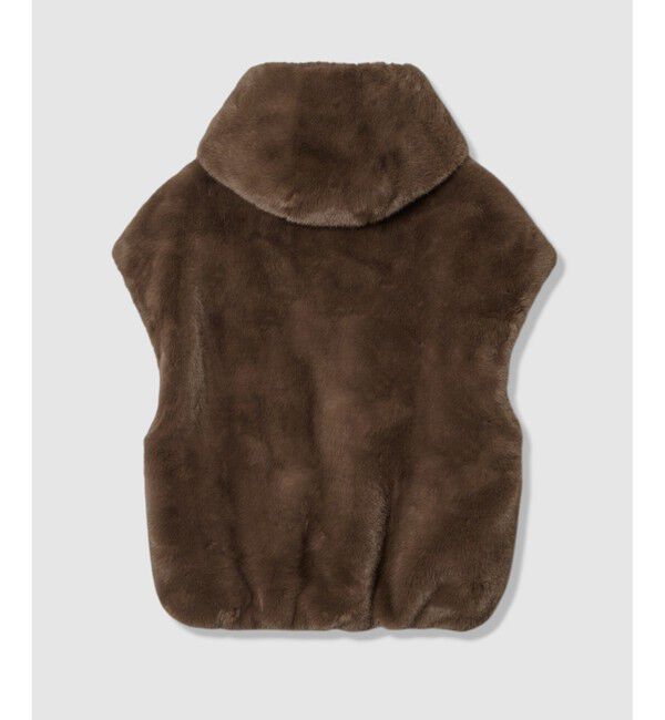 allureville「フェイクミンクファーフーディーブルゾン」|ブルゾン・スタジャン|