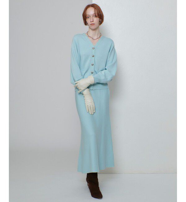 allureville「ウール混Ｗフェイスナローマーメイドスカート」|スカート|