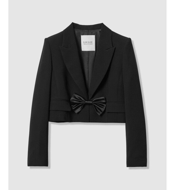 LOULOU WILLOUGHBY「【LOULOU WILLOUGHBY】ダブルクロスショートジャケット」|テーラードジャケット|