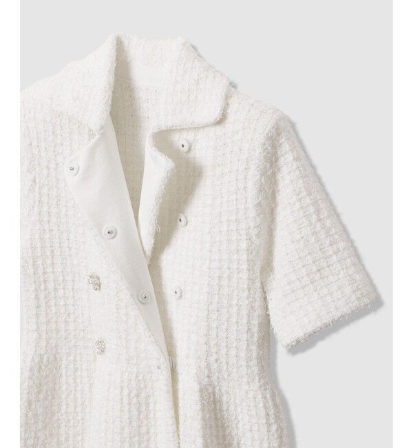 LOULOU WILLOUGHBY「【LOULOU WILLOUGHBY】ニットツィードワンピース」|ワンピース|