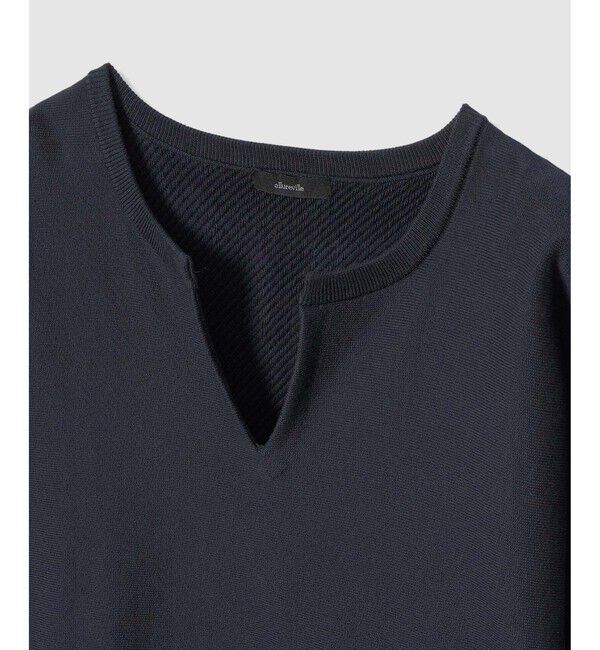 allureville「コットンインレードルマンスリーブプルオーバー」|ニット・セーター|