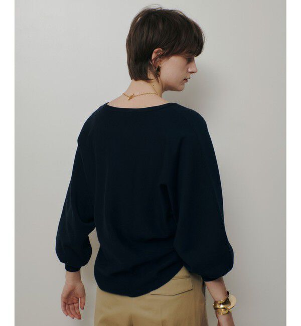 allureville「コットンインレードルマンスリーブプルオーバー」|ニット・セーター|