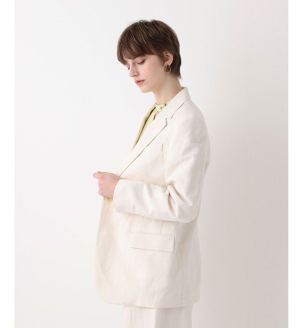 allureville「シャークスキンシングルオーバージャケット」|テーラードジャケット|