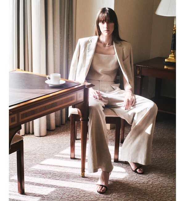 allureville「シャークスキンシングルオーバージャケット」|テーラードジャケット|