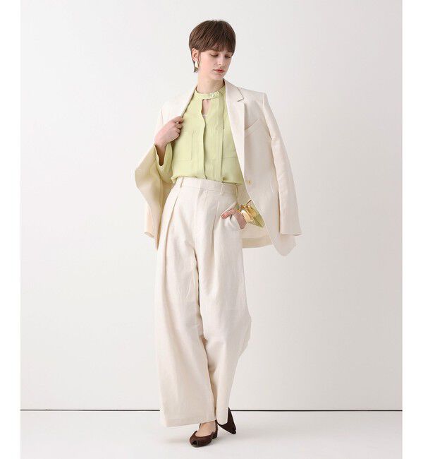 allureville「シャークスキンワイドパンツ」|チノ|