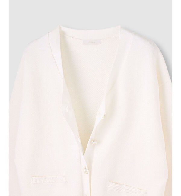 allureville「コットンインレードルマンスリーブ カーデ」|カーディガン|