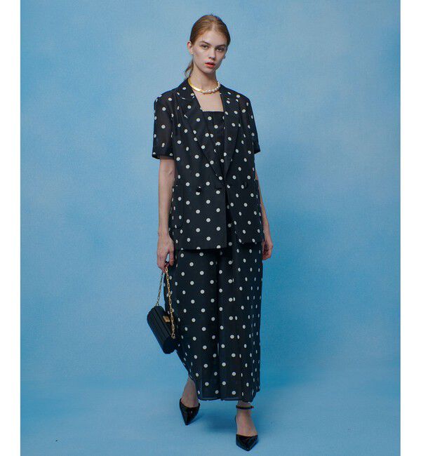 LOULOU WILLOUGHBY「【LOULOU WILLOUGHBY】オーガンドットオールインワン」|オールインワン|