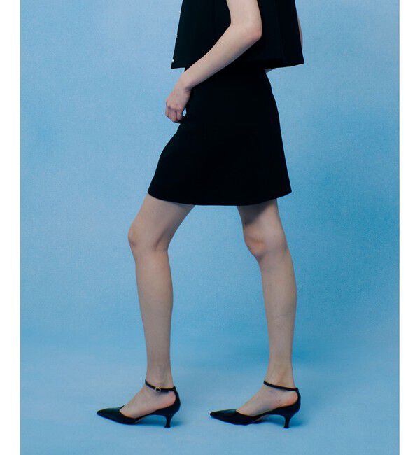 LOULOU WILLOUGHBY「【LOULOU WILLOUGHBY】ダブルクロスミニスカート」|スカート|