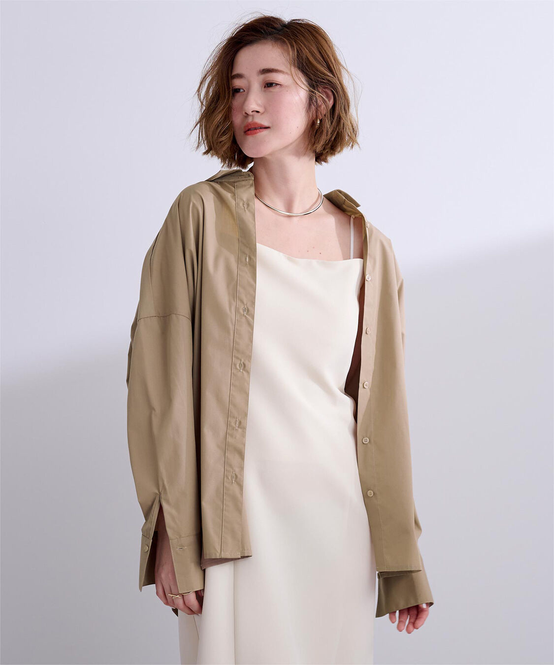 ur's「ベーシックシャツ」|シャツ・ブラウス|ベージュ
