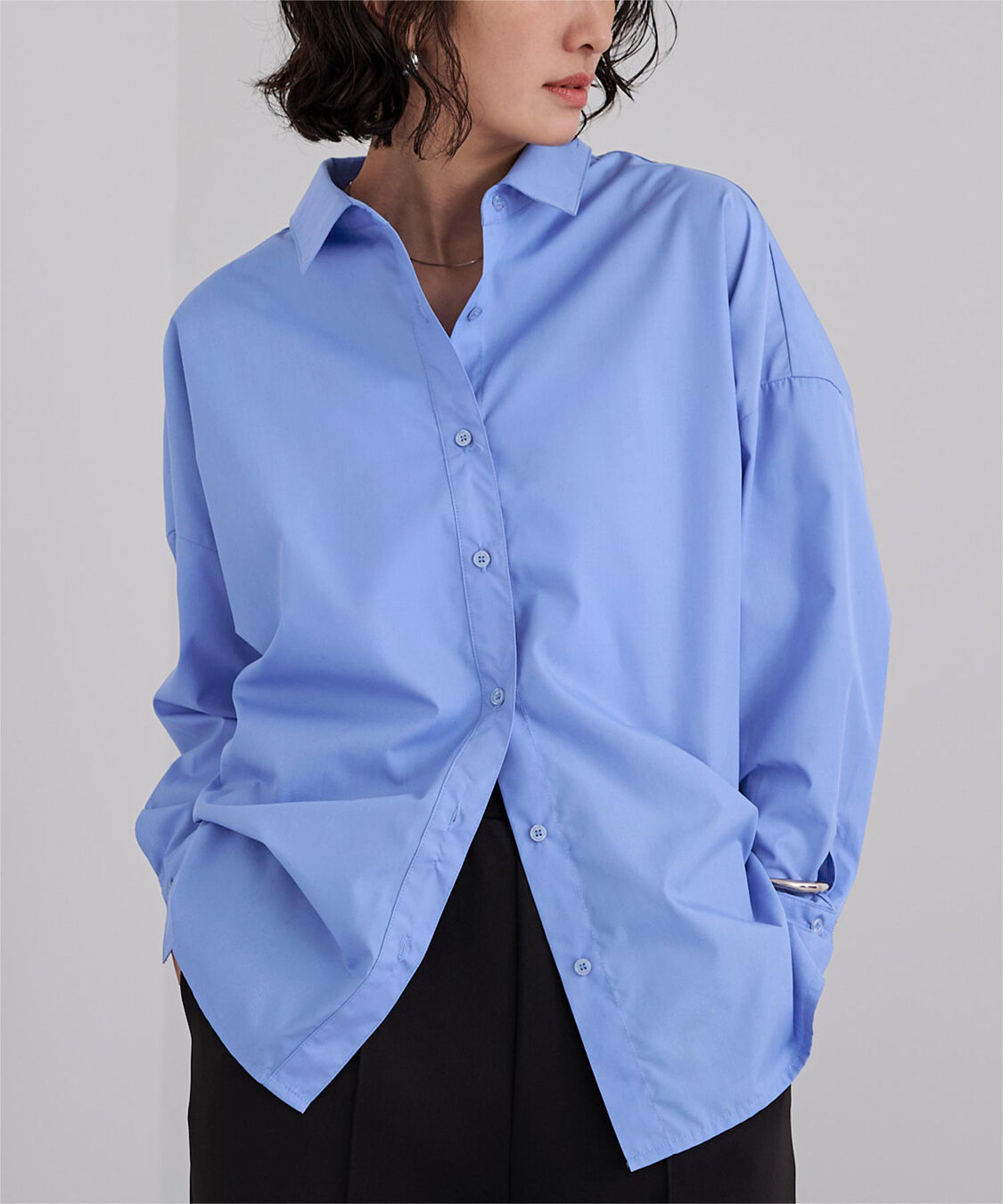 ur's「ベーシックシャツ」|シャツ・ブラウス|ブルー